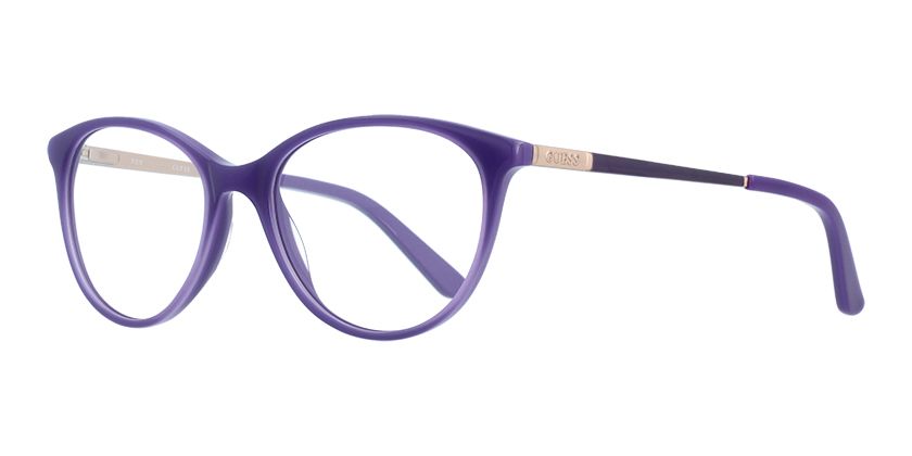 guess purple eyeglass frames